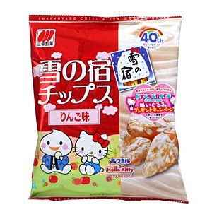 現貨~現貨~~HELLO KITTY 40周年限定!!  日本 三幸 - 雪宿蘋果米果