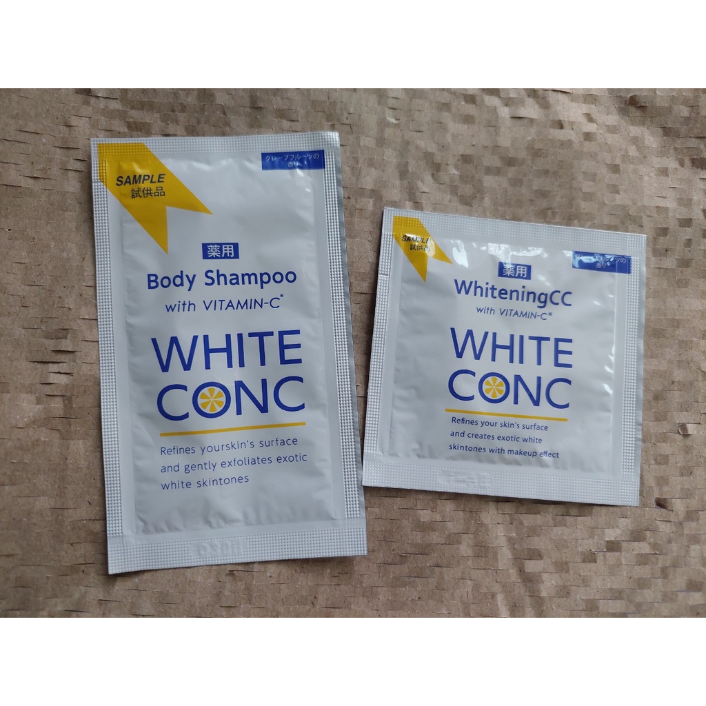 【WHITE CONC】超強美肌身體CC霜 (5g)、美白身體沐浴露 (8ml)