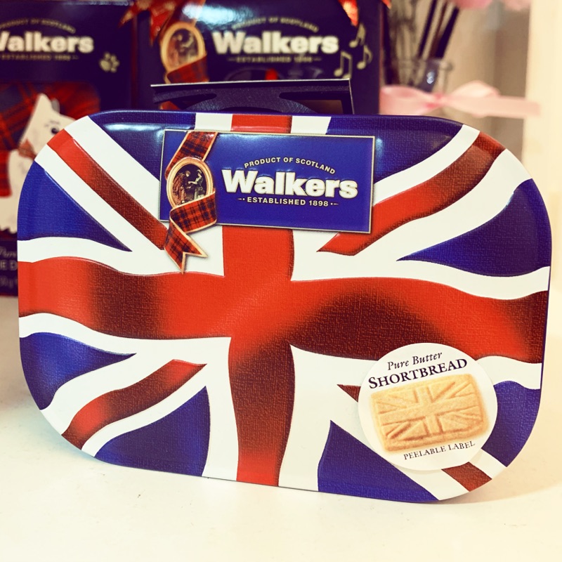 《現貨》英國購回Walkers 限量款皇家鐵盒120g 奶油餅乾