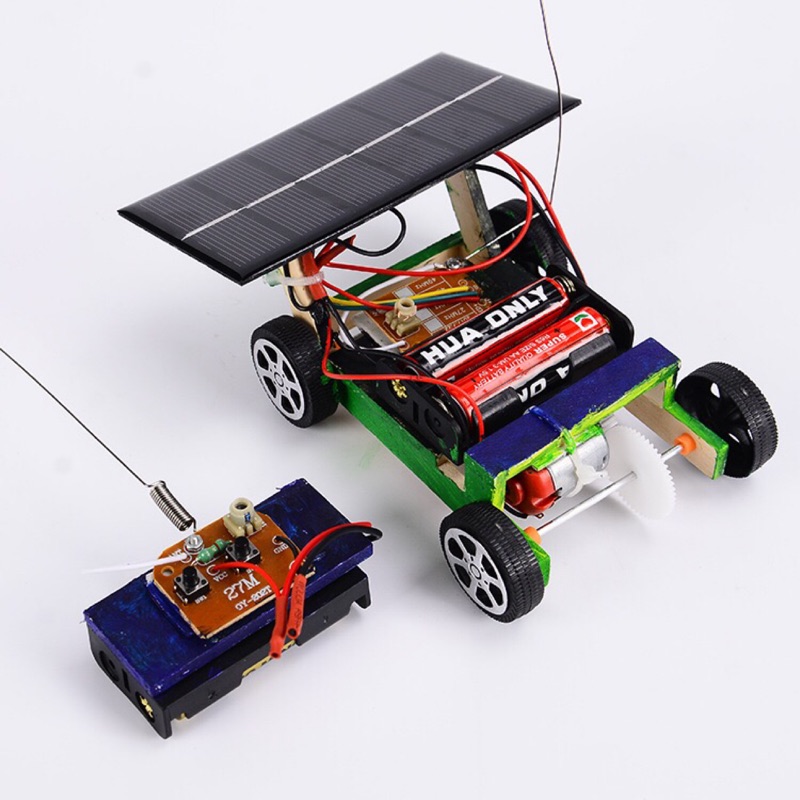 現貨 益智科教玩具拼裝太陽能遙控車 科學實驗創意模型DIY科技小製作