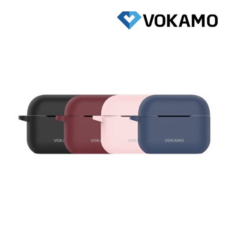 免運 VOKAMO AirPods Pro 專用防震矽膠保護套 附磁吸掛繩 / 收納盒 可無線充電