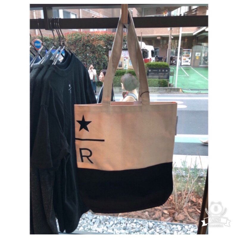 中目黑 星巴克臻選®東京烘焙工坊  Starbucks reserve roastery Tote 托特包 白黑款