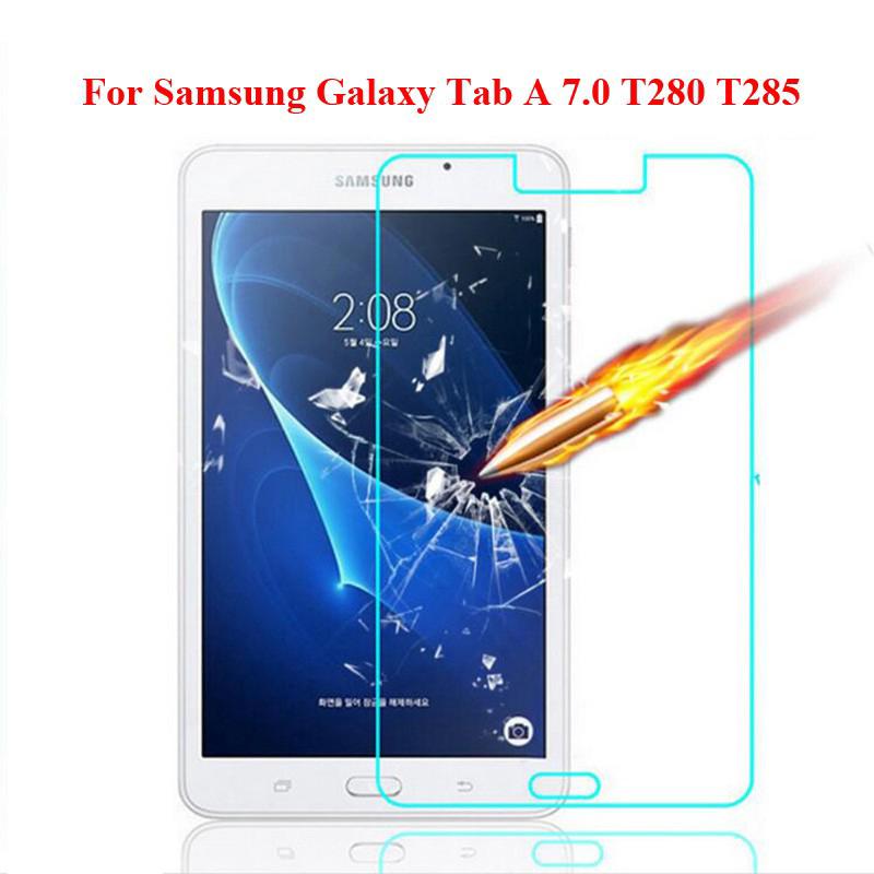 SAMSUNG 鋼化玻璃三星 Galaxy Tab A6 J 7 7.0 SM-T280 T285 玻璃屏幕保護膜屏幕保