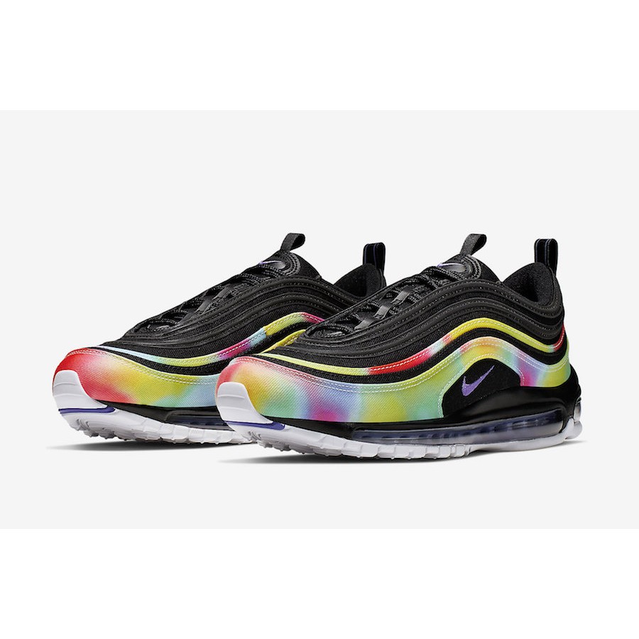 black tie dye air max 97