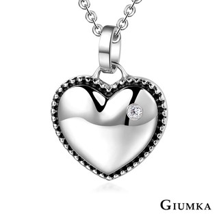 GIUMKA女生鈦鋼項鍊項鍊 俏麗甜心MN03124 銀色 單個價格