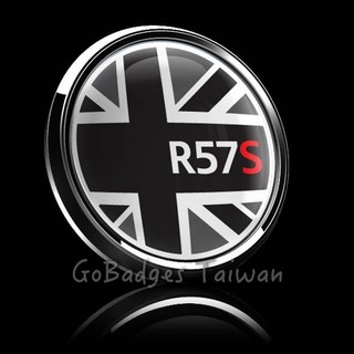 限量二個 MINI COOPER R55 Clubman R57S 敞篷車 JCW 車標 車身貼 水箱罩 裝飾品