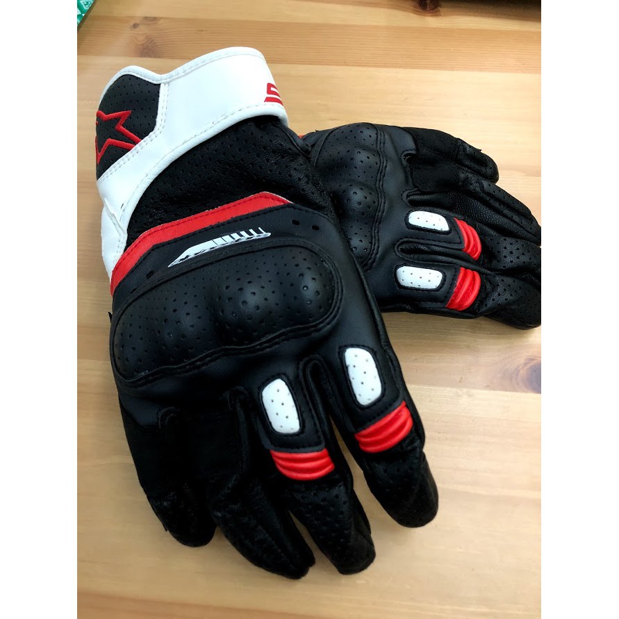 ~免運優惠~ALPINESTARS 3558517 SP-5 GLOVE SP5 黑白紅 可觸控 短手套