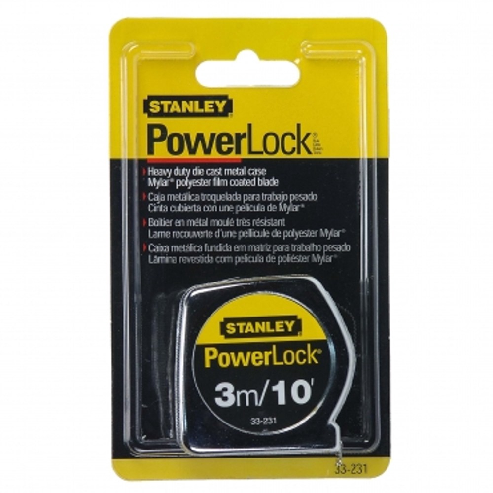 STANLEY Power Lock鐵捲尺3M