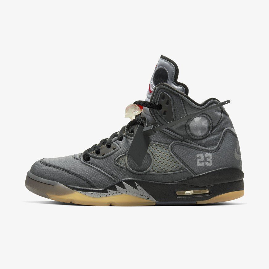 Quality Sneakers - Jordan 5 SP Off-White 黑灰 CT8480-001