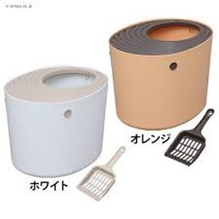 日本 IRIS【PUNT-530】新桶式貓砂盆，貓砂不外露 白\黃\藍\粉紅 四種色