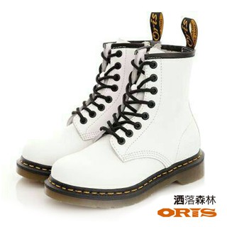 【ORIS】女 / 真皮馬丁靴 顯瘦個性經典短靴- SB15799-白色 / 原價3950元