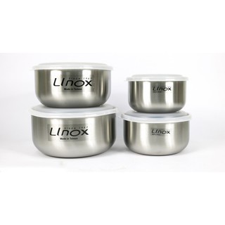 LINOX 天堂鳥 316不鏽鋼 八件式 調理碗（附蓋）