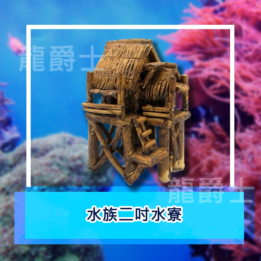 ✨現貨✨[龍爵士水族]水族二吋水寮 裝飾品 造景 擺飾 飾品 擺件 魚缸造景 魚缸擺飾 魚躲藏  D2