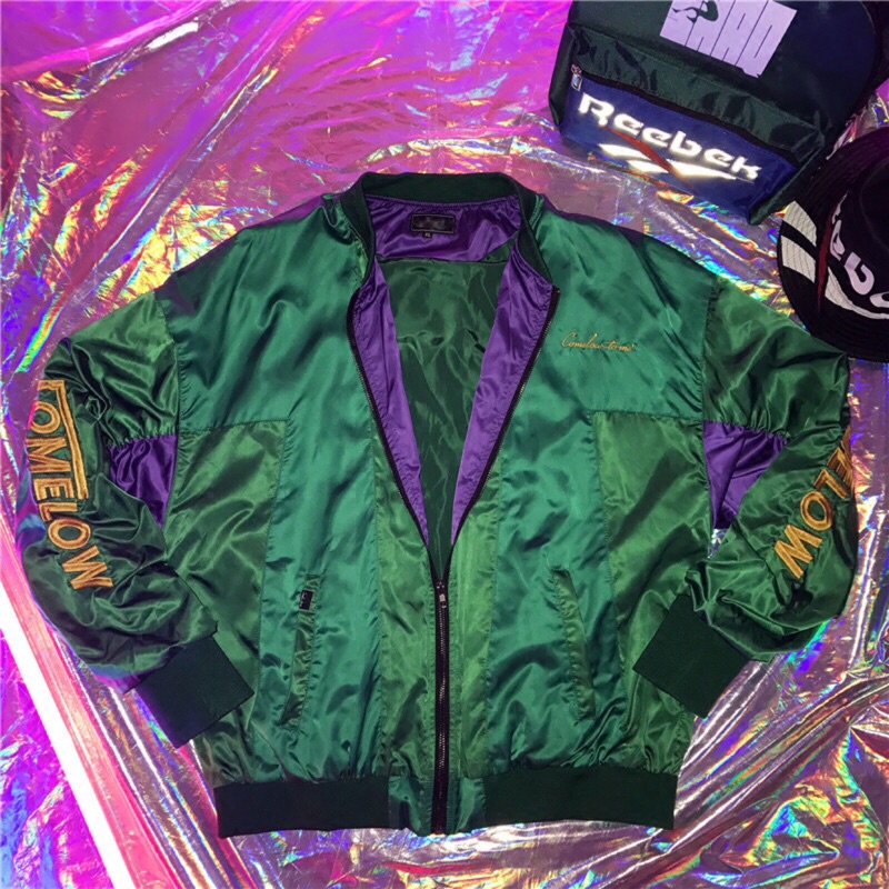 古著綠配紫夾克 蝦皮購物