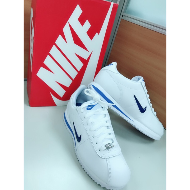 NIKE 正品 / WMNS CORTEZ BASIC JEWEL'18 / 藍寶石 / AA214510