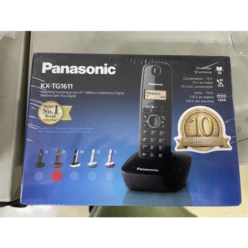 Panasonic 數位無線電話 KX-TG1611 (發財紅)