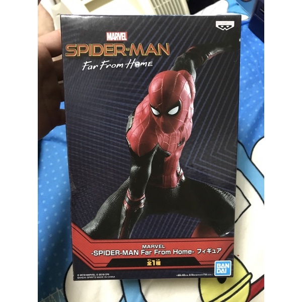 盒損 日版 景品 MARVEL 漫威 Spider-man 蜘蛛人 離家日 約14公分高