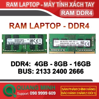 4gb 8GB 16GB DDR4 筆記本電腦內存總線 2133 / 2400 / 2666