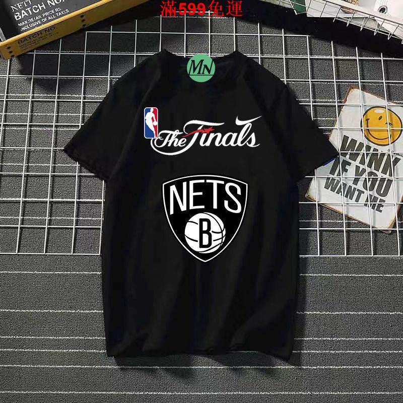 維品#NBA全新款湖人公牛勇士logo標志籃球夏季短袖上衣運動短袖t恤男女