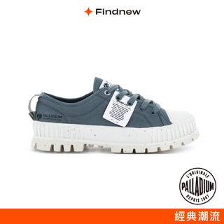 PALLADIUM PALLASHOCK LO 低筒雙倍巧克力厚底帆布鞋 灰藍色 77350-417【Findnew】