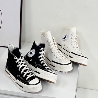 【Sharkhead】現貨 Converse 1970 Plus 解構 高筒 黑白 奶油底 帆布鞋 A00916c 分解