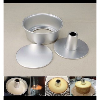 兔寶 乳酪蛋糕模 鋁合金6寸 8寸 圓形 陽極活底 diy天使蛋糕模具戚風乳酪蛋糕模 鋁合金 8吋6吋煙囪活動