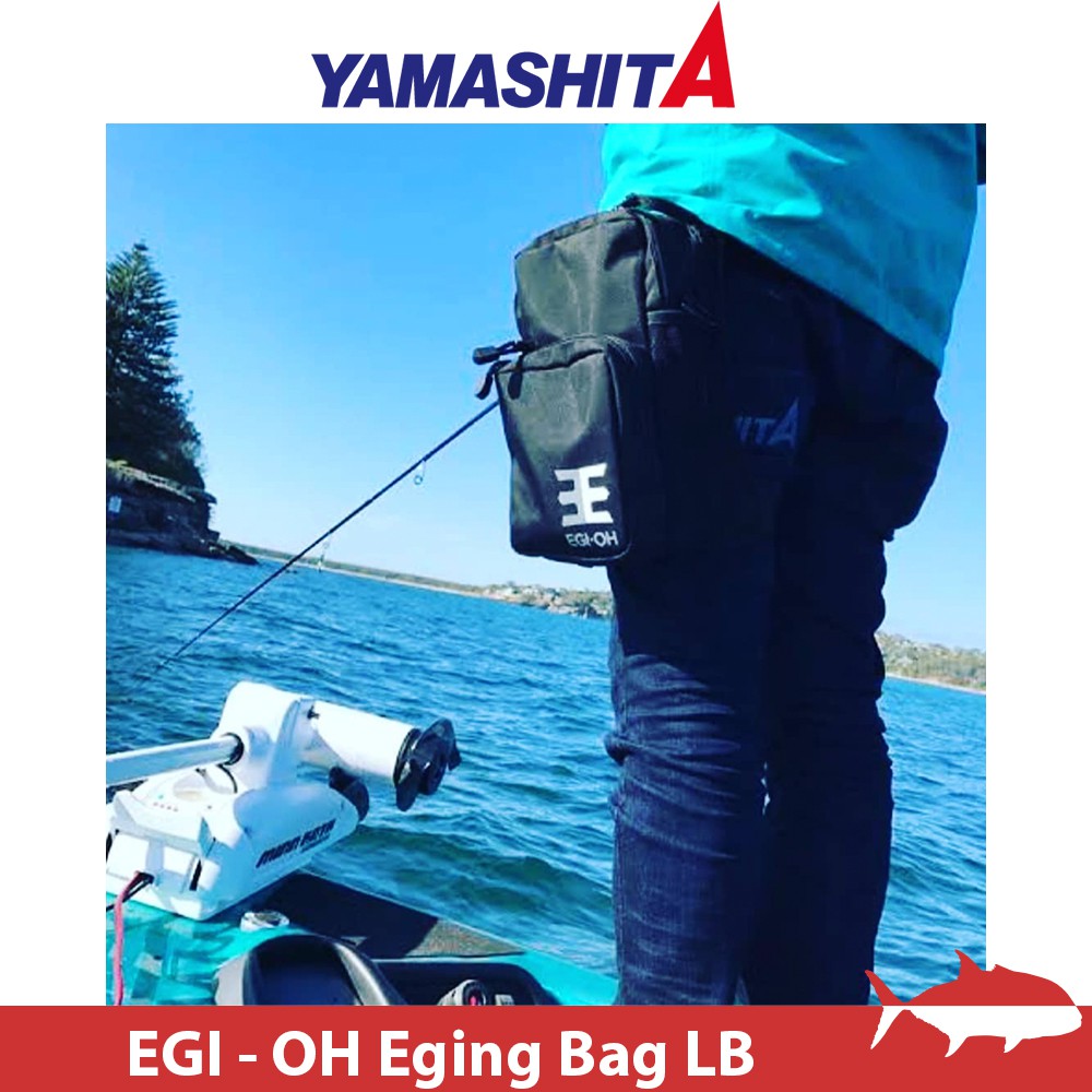 【搏漁所釣具】YAMASHITA EGI-OH Eging Bag LB 大腿包 限量發行 可置20隻木蝦 收納鉗子剪刀