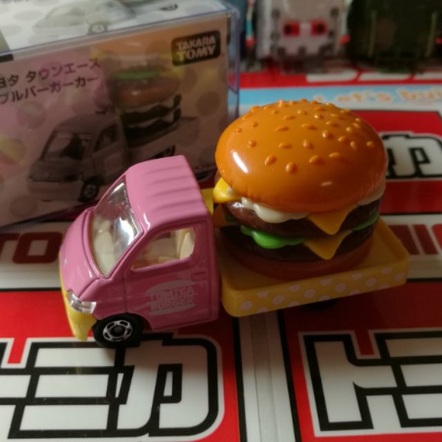 tomica tomy 多美 日版 正品 粉紅 漢堡車 特別式樣車 非賣品
