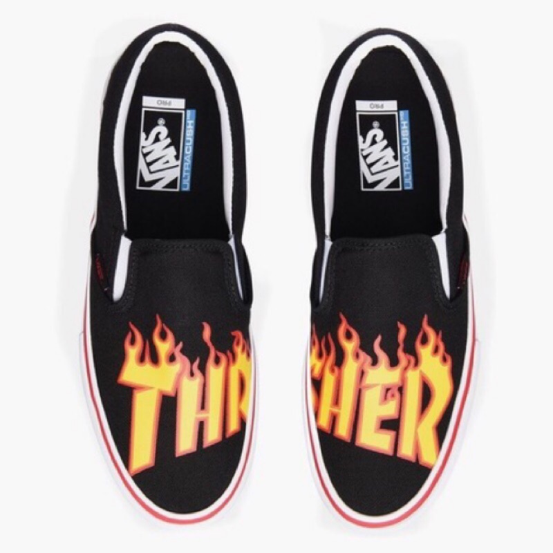 vans thrasher slip on