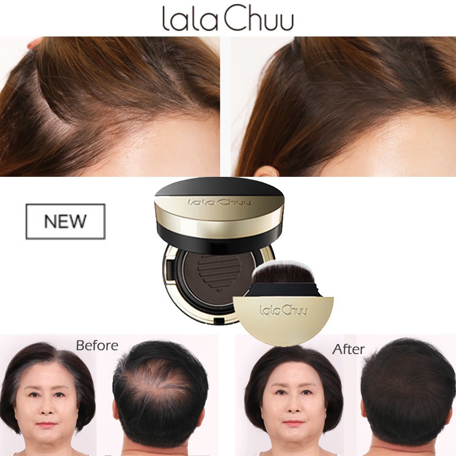 [Lala Chuu] 防水髮際線修復蛋糕髮際線粉髮際線增加髮捲粉餅遮蓋白髮