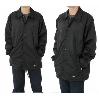Dickies Snap Front Nylon Jacket 教練外套 街頭 復古 黑色 好穿 舒適