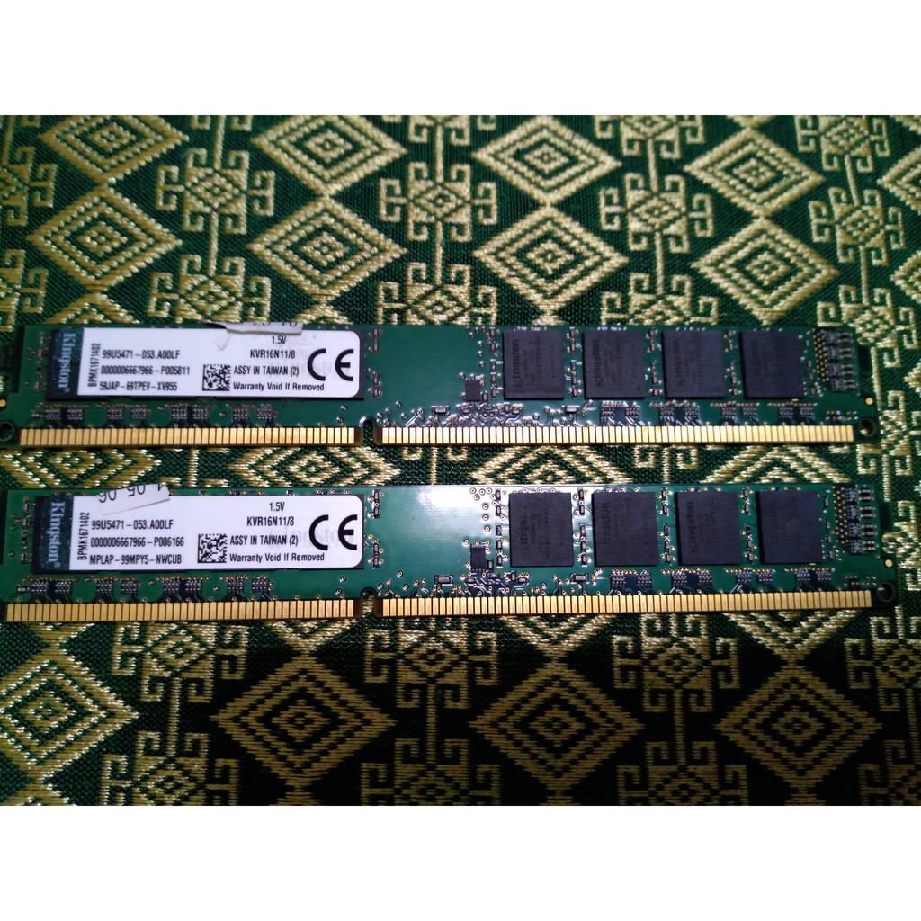 二手記憶體 金士頓 Kingston 8GB DDR3 1600(KVR16N11/8)