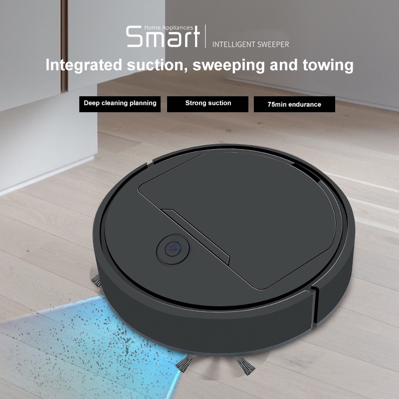 全自動3合1智能掃地機器人usb充電掃地吸塵拖地智能家居吸塵器