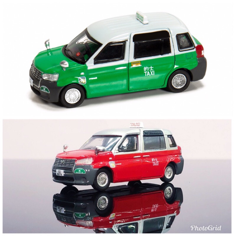 現貨 老周微影 Tiny #10 #178 豐田 Toyota 綠色 紅色 混合動力的士 香港計程車 新模車（ 市區）