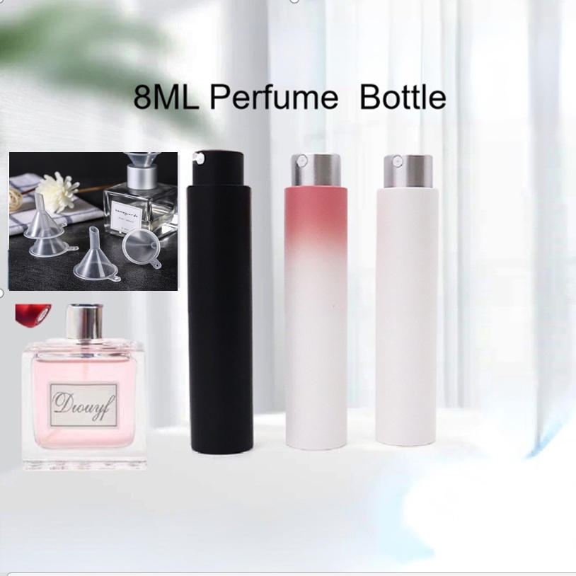 【HANGJU】8-10ml香水瓶高品質旋轉玻璃香水瓶方便旅行瓶
