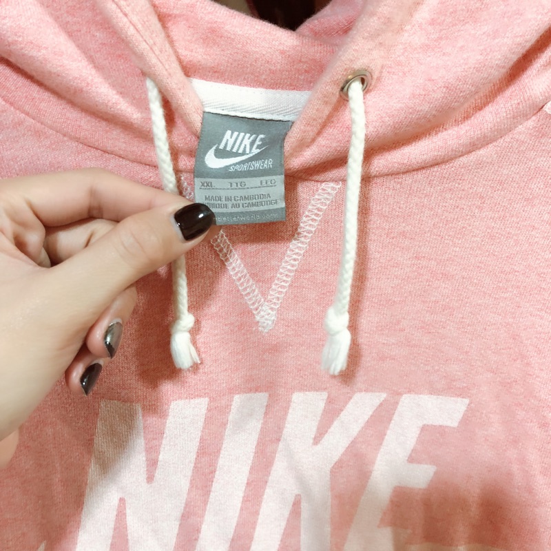Nike 粉色xxL帽t (當一件式穿)
