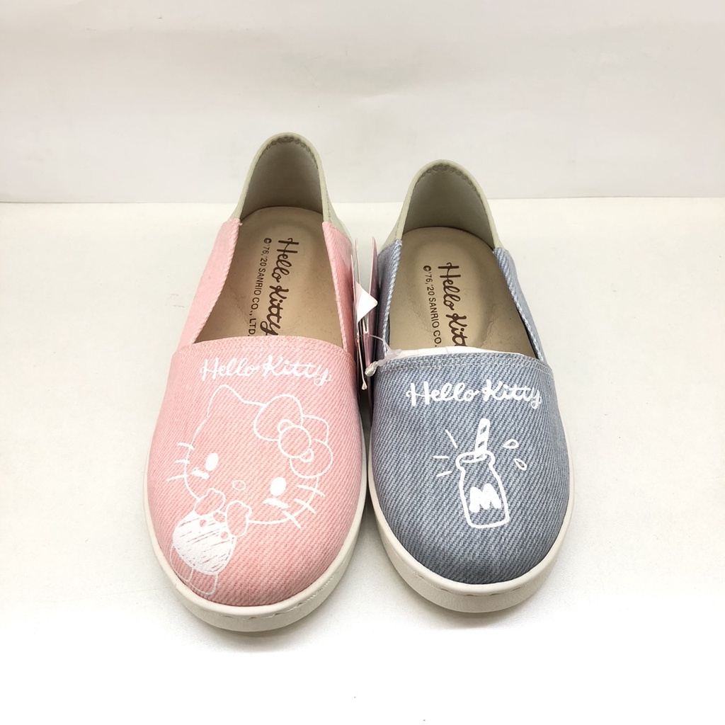Sanrio 三麗鷗 HelloKitty 凱蒂貓 女童 童鞋 帆布 布鞋 兒童 休閒鞋 懶人鞋 拖鞋 正版授權 台灣製