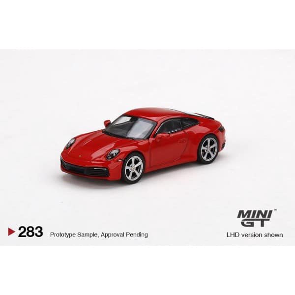 (小賈車庫) Mini GT 1/64 Porsche 911 (992) Carrera 保時捷 紅色 #283