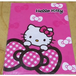 🎉放暑假囉🎉下殺大蝴蝶結Hello Kitty 2in1 鈕扣公文袋+L型夾 A4多功能資料袋