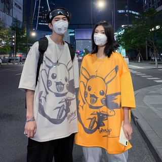 【COUPLE】🎯短袖t恤男潮流寬鬆日系百搭半截袖衣服情侶裝😘😘
