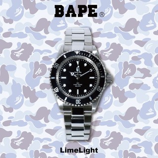 A Bathing Ape Bape Type1 Bapex Ape 黑水鬼鋼錶手錶 蝦皮購物