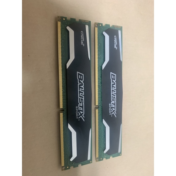 美光 DDR3 1600 4G 雙面 記憶體 2支