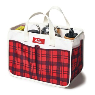 🍓寶貝日雜包🍓日本雜誌附錄 Kalita咖啡品牌 格紋托特包 收納包 午餐提包 手提袋