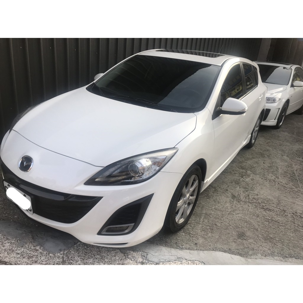 【FB搜尋桃園阿承】馬自達 超人氣MAZDA3跑9萬 2010年 2.0 白色 二手車 中古車