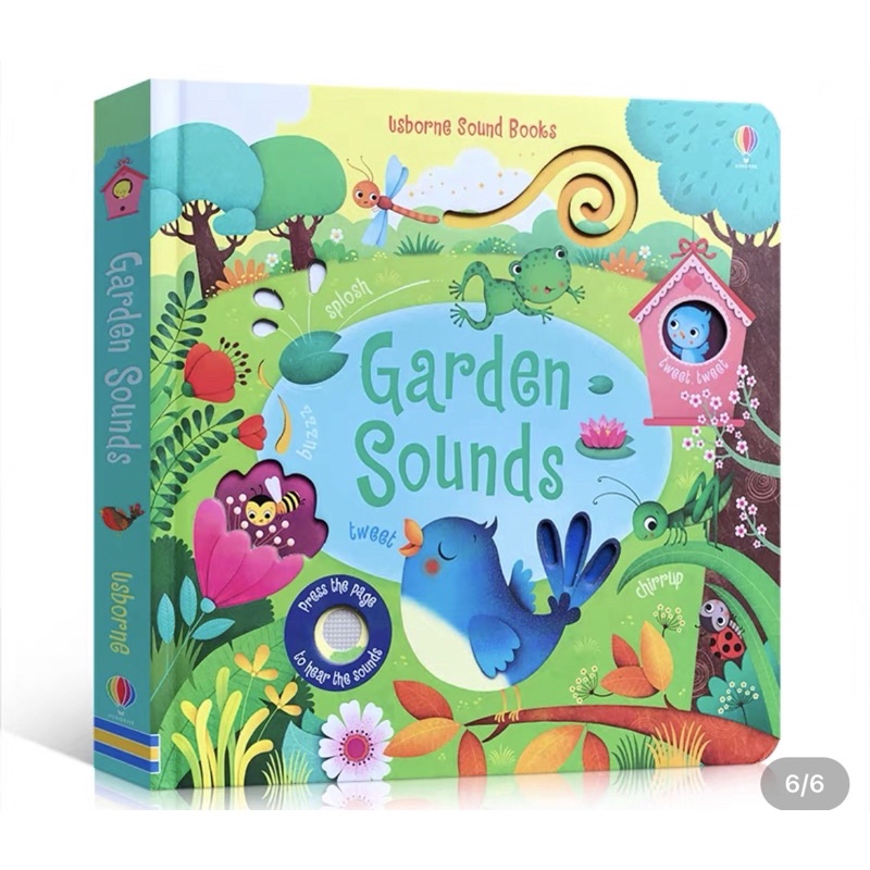 (現貨/預購）Usborne Garden Sounds/觸摸洞洞音樂書/花園裡的聲音/幼兒繪本/英文啟蒙讀物