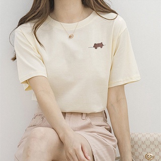 短袖女2022夏裝新款印花T恤女百搭日系休閒純棉大碼胖mm寬鬆上衣
