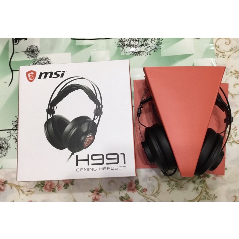 MSI微星 電競耳機 耳麥 H991 有線 耳罩式 耳機麥克風 台灣現貨 尾牙 望年會