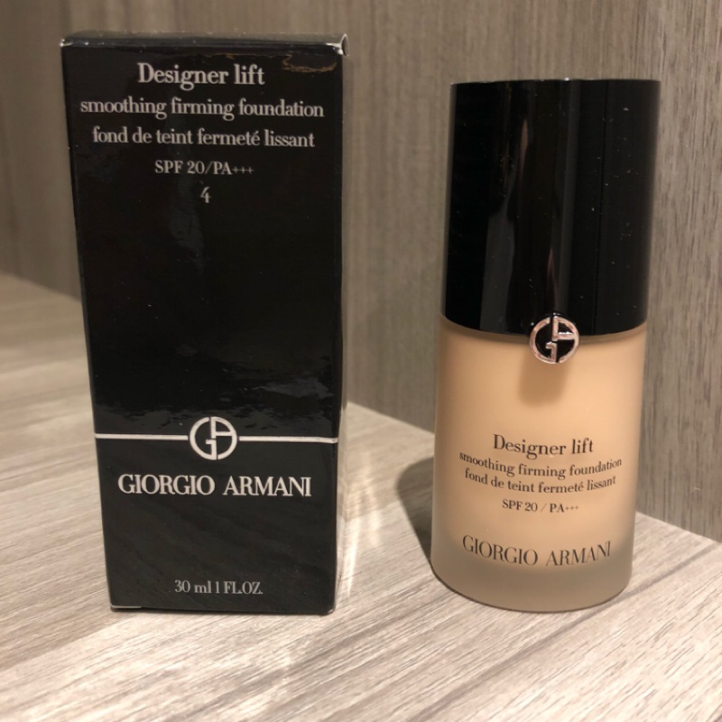 全新 GIORGIO ARMANI 設計師 V型緊緻粉底液 DESIGNER LIFT 粉底液 4號