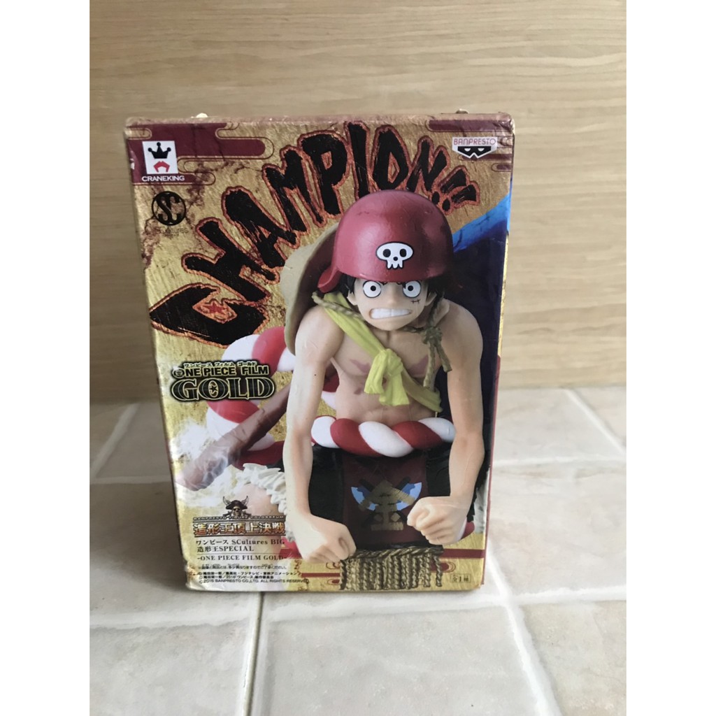 金證 海賊王魯夫造型王頂上決戰gold 金太郎造型 蝦皮購物