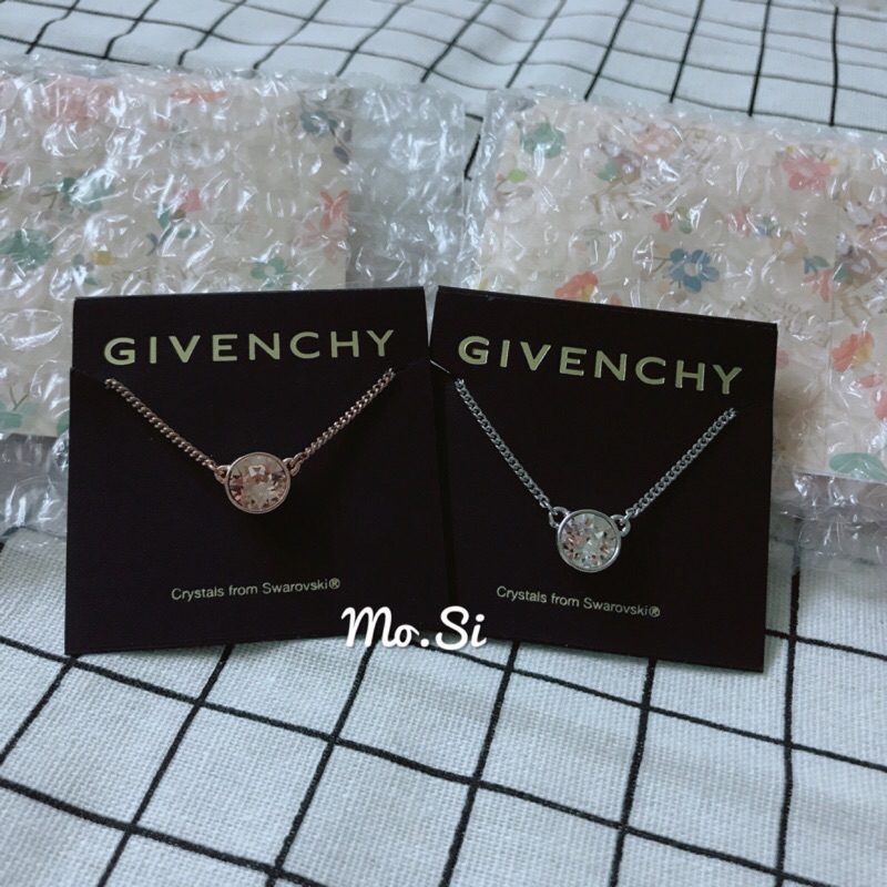 ❗️現貨❗️美國🇺🇸限時特價！GIVENCHY 紀梵希 施華洛世奇 單鑽項鍊 鎖骨鍊